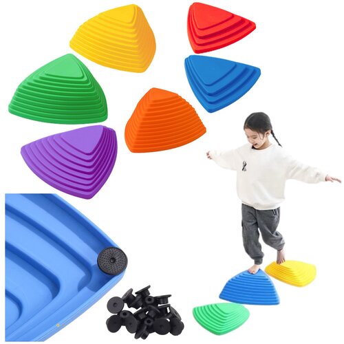 Lean Toys Senzorična učna pot - barvni kamni za ravnotežje, 6 kosov Cene