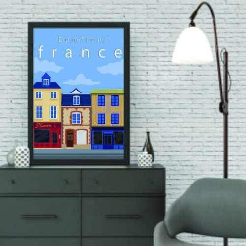 Wallity Uramljena slika Domfront, 40x55 cm Cene