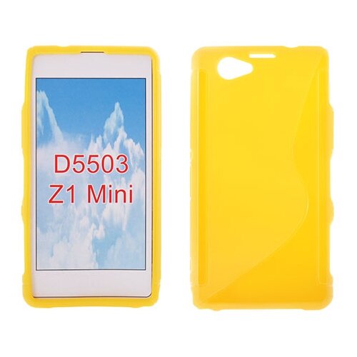  S silikonski ovitek SONY Xperia Z1 mini D550 rumen Slike