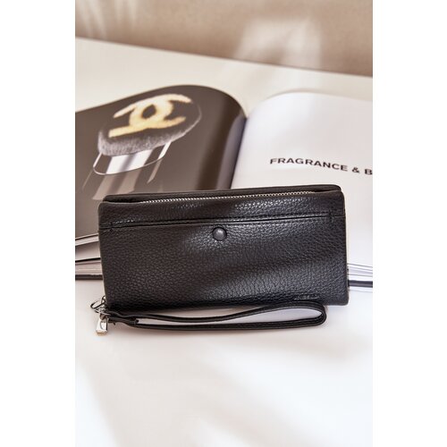  Large Women's Wallet With Embossing Eco Leather Black Martiel Cijene