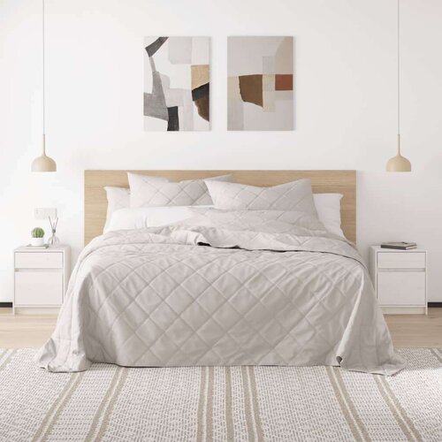  Nočna omarica 2 kosa bela 40x31x50 cm trdna borovina, (20624345) Slike