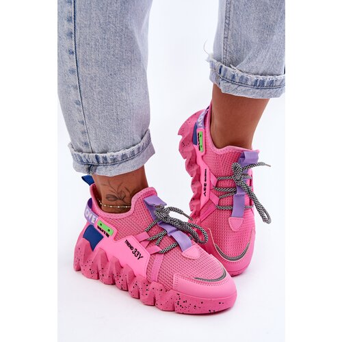 Kesi Modern Square Zippered Shoes Pink Evolution Slike