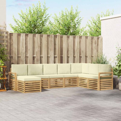  Set vanjskih sofa 8 pcs Bijela i krem 308 x 190 x 73 cm Cijene