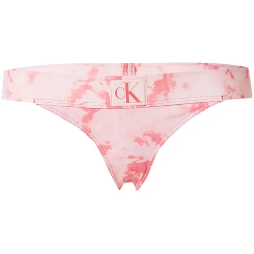 Calvin Klein Swimwear Bikini hlačke pastelno roza / temno roza / svetlo rdeča