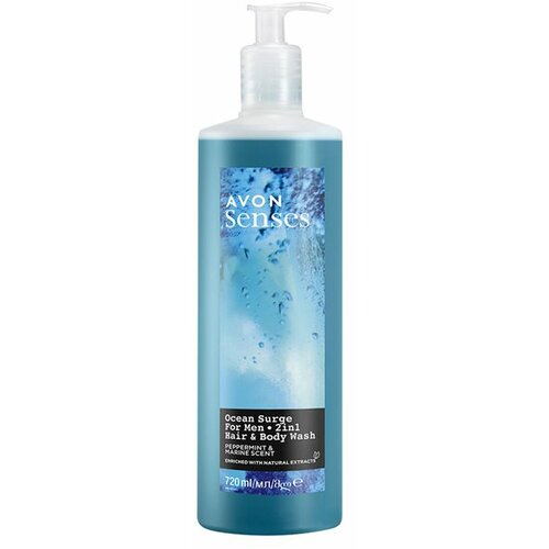Avon Senses Ocean Surge 2u1 kupka i šampon za njega 720ml Slike
