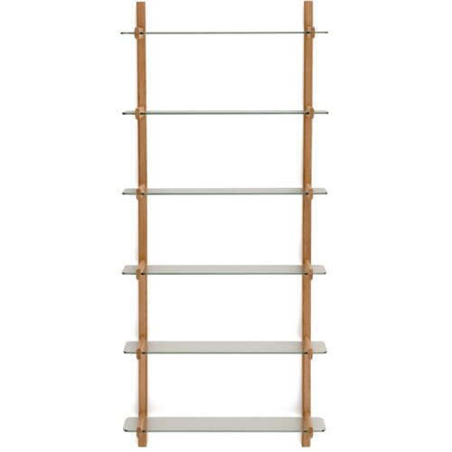 Kave Home Stakleni modularni sustav polica u prirodnoj boji 90x202x30,5 cm Sitra – Cijene