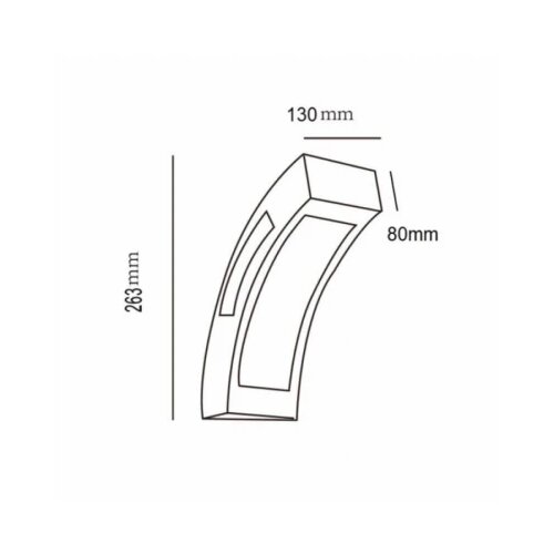  led svetiljka JM-032 zidna 12W 4000K IP65 antracit Cene