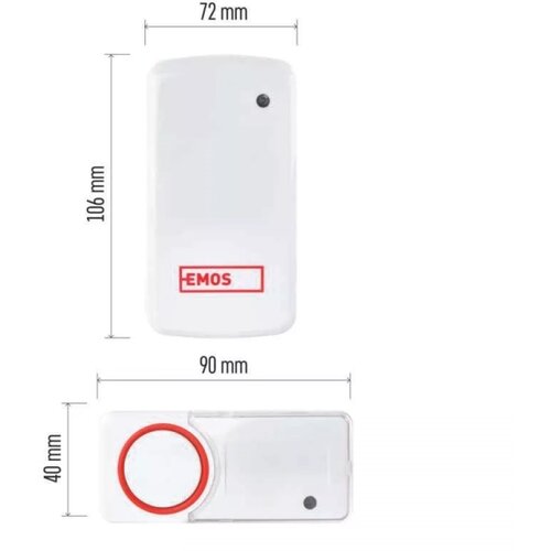  KOMPLET Bežični zvono za utičnicu + 2x dugme 230V IP44 Slike