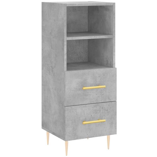 Maison Chic Komoda - Predalnik betonsko siva 34,5x34x90 cm inženirski les, (21718377) Slike