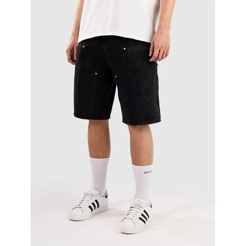 Carhartt WIP Og Double Knee Kratke hlace snake camo / blk hvy stn ws Slike