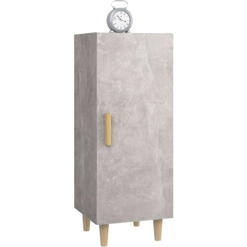  Komoda siva boja betona 34 5x34x90 cm od konstruiranog drvo Slike