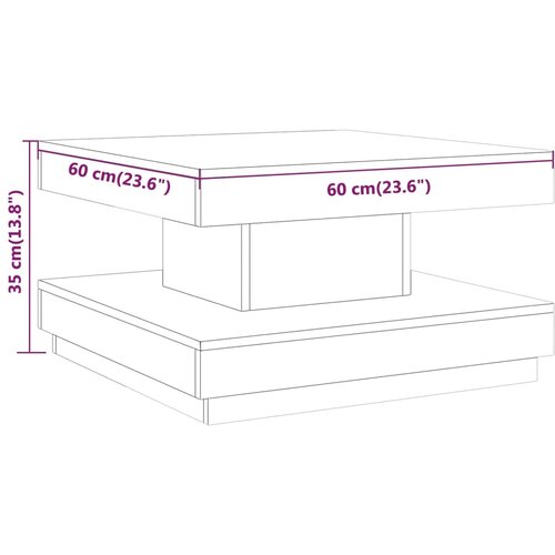  Stolić za kavu sivi 60 x 60 x 35 cm MDF Slike