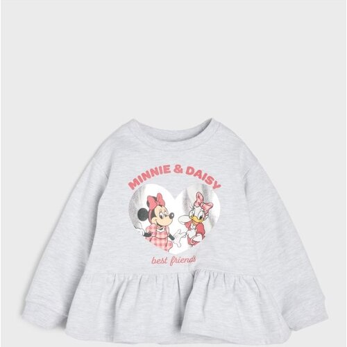 Sinsay Crewneck majica s printom i obrubom s volanima Minnie and Daisy Cijene
