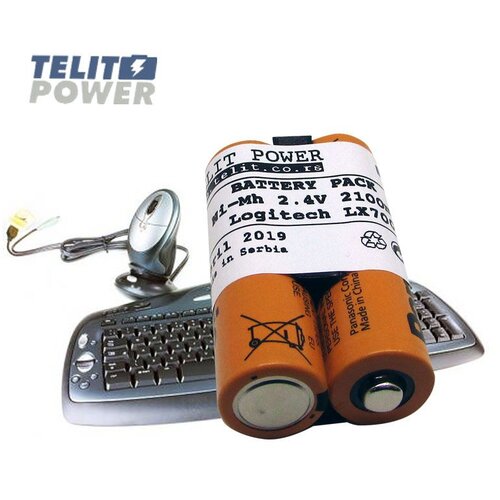 Telit Power Baterija za L-LC3H-AA za LOGITECH bežični Desktop LX 700/ M-BAK89B NiMH 2.4V 210 Cene