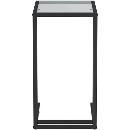  Bočni stolić za računalo crni 50x35x65 cm od kaljenog stakla Slike