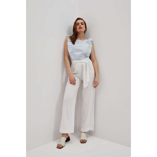 Moodo LADIES TROUSERS L-SP-4028 WHITE Slike