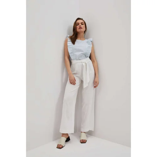 Moodo LADIES TROUSERS L-SP-4028 WHITE