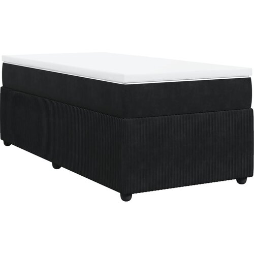 Maison Chic Box spring postelja - Vzmetna postelja z vzmetnico črna 100x200 cm žamet SL16780, (21883255) Slike