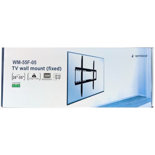 Gembird WM-55F-05 ** fixni VESA max. 40-40cm 18-46 max.50kg (319) Slike