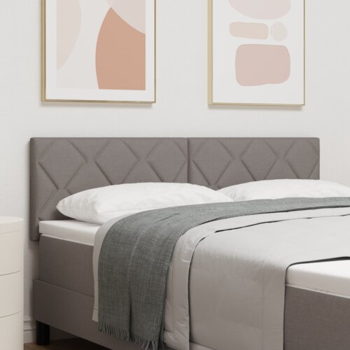  LED uzglavlje dizajn dijamantnih blokova taupe 144 cm tkanina Cijene