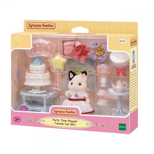 SYLVANIAN FAMILIES Tuxedo Cat Party Set Slike