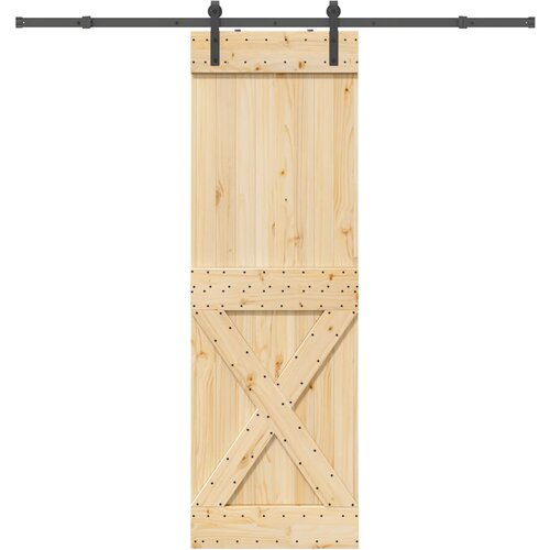 vidaXL Klizna vrata s priborom za montažu 70 x 210 cm masivna borovina Cijene