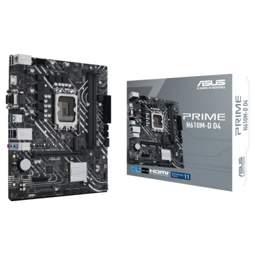 Asus MB PRIME H610M-D D4Intel H610;LGA17002xDDR4;VGA,HDMI,mATX Slike
