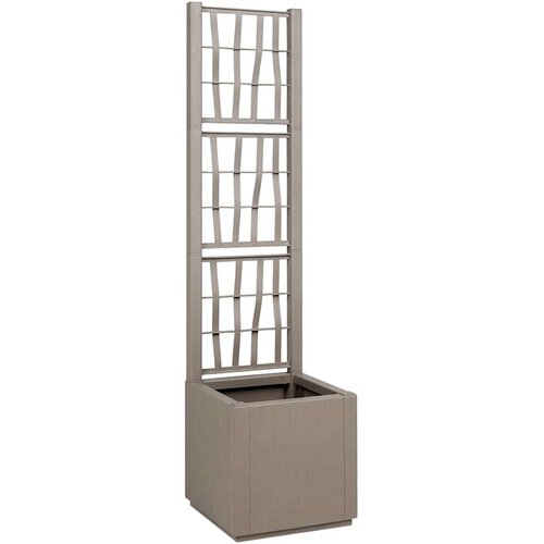  Vrtni saksija s re&scaron;etkom Svijetlosmeđa 36 x 36 x 140 cm PP Cijene