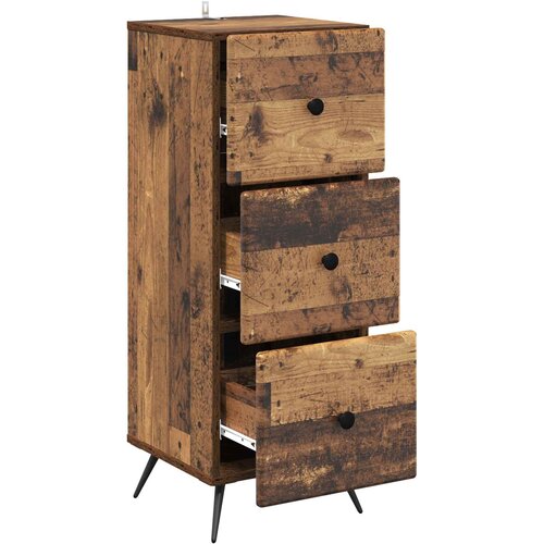  Ormar s ladicama Staro drvo 33 x 34,5 x 90 cm Konstruirano drvo Slike