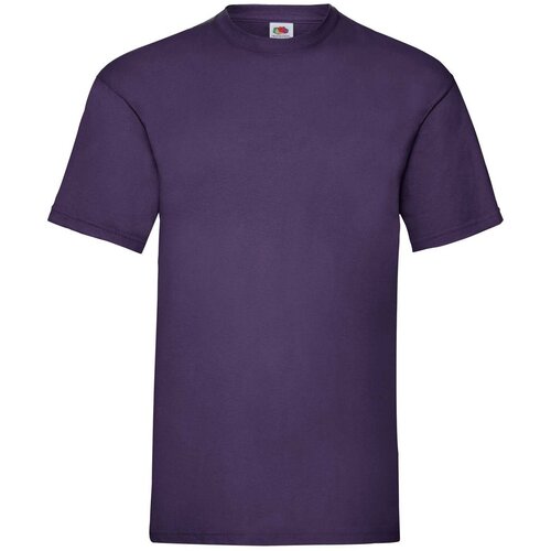Fruit Of The Loom Fioletowa koszulka męska Valueweight Slike