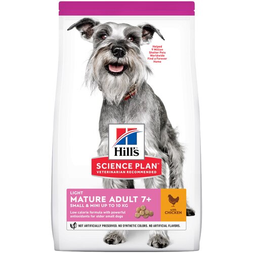 Hill’s Science Plan Mature Adult 7+ Small & Mini Light s piščancem - Varčno pakiranje: 2 x 2,5 kg Cene