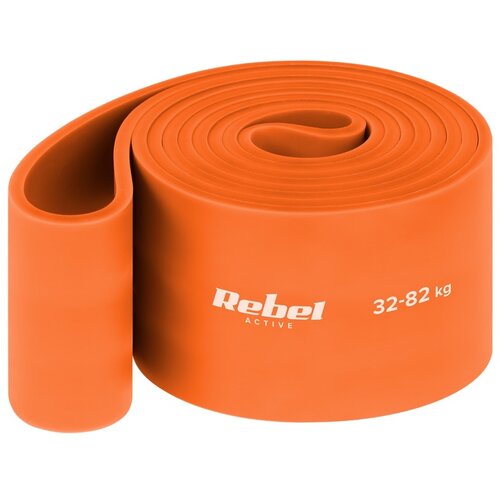 Rebel ACTIVE Lateks guma elastična traka za vežbanje Power Band PL-7 narandžasta otpor 32-82 kg RBA-3000-7 Slike