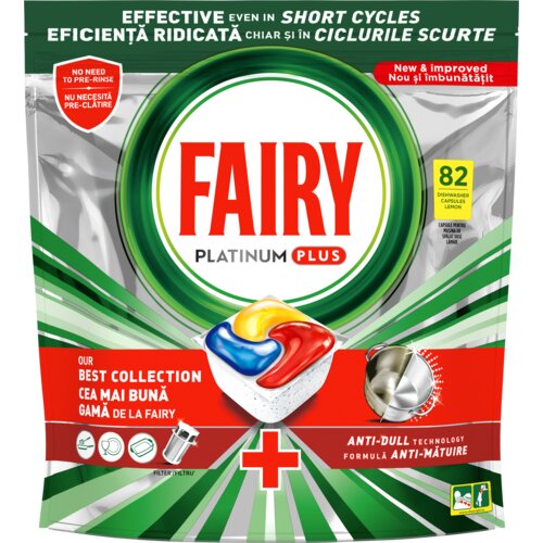 Fairy all in one platinum plus anti-dull kapsule za mašinsko pranje posuđa 82kom Cene