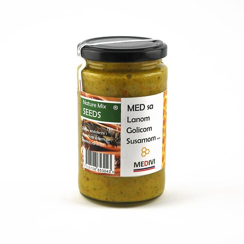 Medivi Med sa lanom, golicom i susamom Seeds 370ml Cene
