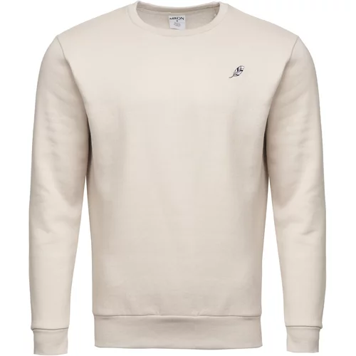 Mikon Sweater majica 'Feder' bež / crna / bijela