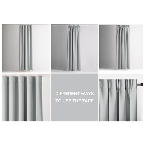 Restilo Svetlo siva zatemnitvena izolacijska zavesa 140x270 cm Pleat &amp;ndash; Slike