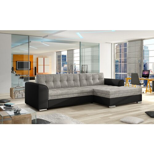  KUTNA SJEDEA GARNITURA CONFETIE (VIE BOJA) desna izvedba Berlin01/Soft011black Slike