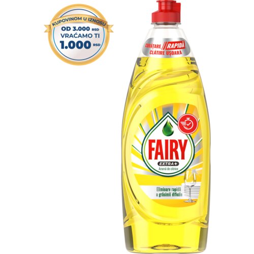 Fairy extra plus citrus deterdžent za pranje posuđa 650ml Slike