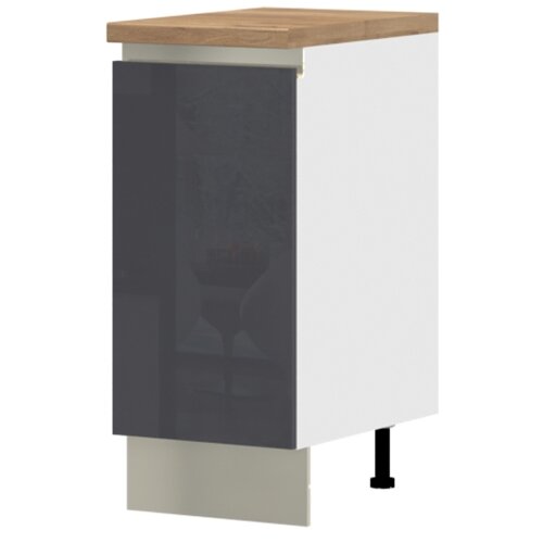 Jela spodnji element R-40-1K/5 za kuhinjo infinity (več barv)-antracit, visoki sijaj Slike