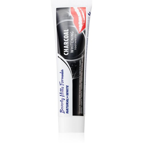 Beverly Hills Formula Natural White Charcoal Whitening belilna zobna pasta z aktivnim ogljem 100 ml Slike