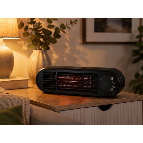  Električni LCD grijač na dodir od 1000 W s termostatom i daljinskim upravljačem Slike