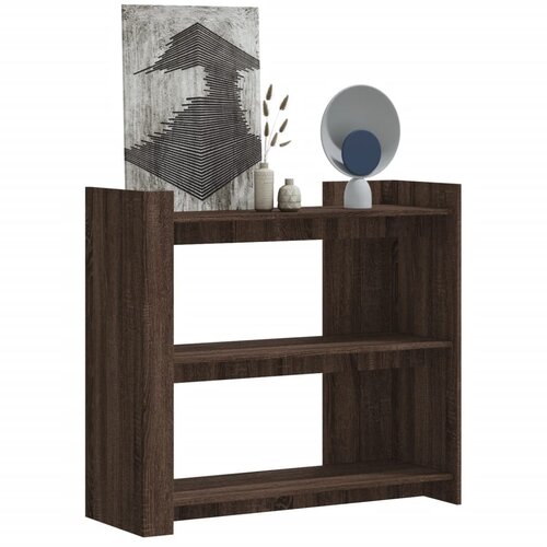  The Living Store Konzolna mizica rjavi hrast 100x35x90 cm inženirski les - Konzolna Mizica, (21496461) Cene