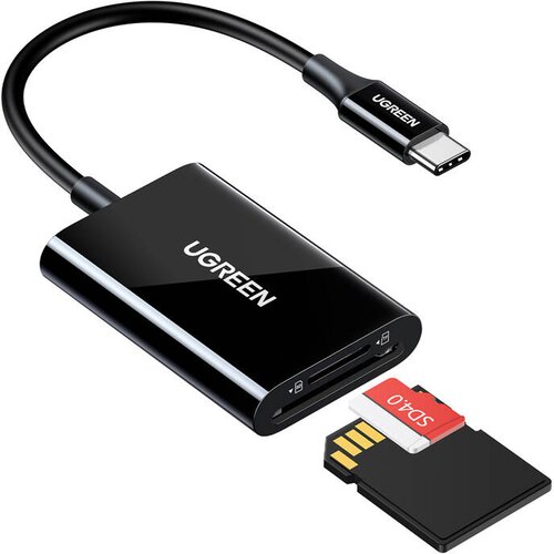Ugreen 2-V-1 USB-C BRALNIK KARTIC ZA TELEFONE IN PRENOSNIKE S HITROSTJO 5 GBP/S, (5000291986) Cene