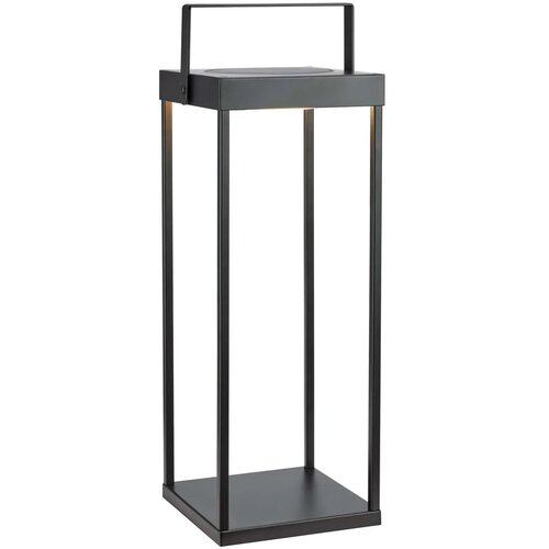 Marksl&amp;ouml;jd Crna LED lanterna sa solarnim panel/s USB za eksterijer (visina 53 cm) Pure &amp;ndash; Slike