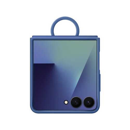 Samsung Galaxy Z Flip 7 Ring Case (Silicone) Blue Slike
