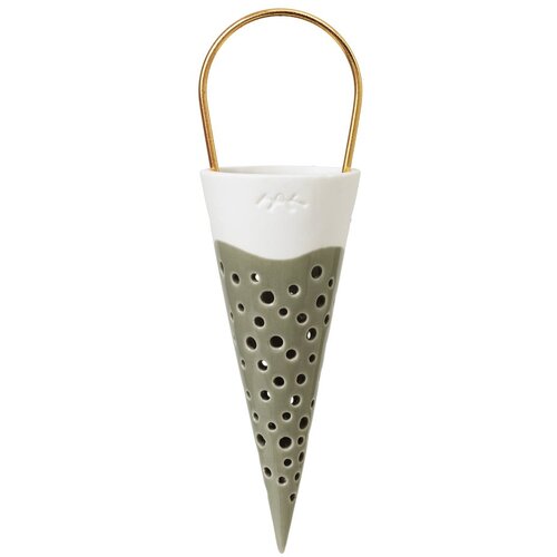 Kähler Design Viseća zelena keramička dekoracija Cone, visina 18 cm Cijene