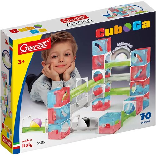 Quercetti Cuboga set za izgradnju staze za kuglice, 70 dijelova Slike