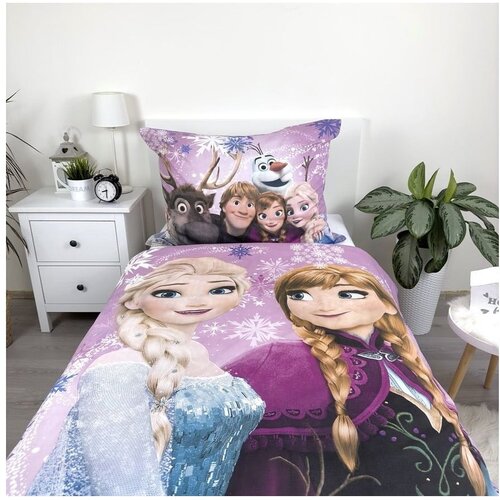 Jerry Fabrics Enojna bombažna otro&amp;scaron;ka posteljnina 140x200 cm Frozen &amp;ndash; Slike