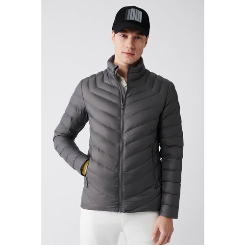 Avva Anthracite Inflatable Unisex Coat Goose Feather Water Repellent Windproof Comfort Fit Relaxed Fit Cene