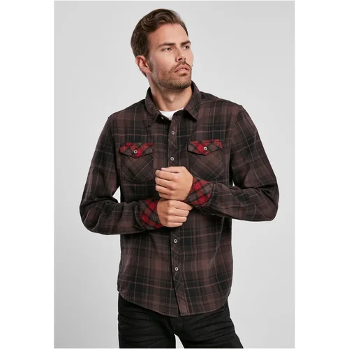 Brandit Duncan plaid shirt brown